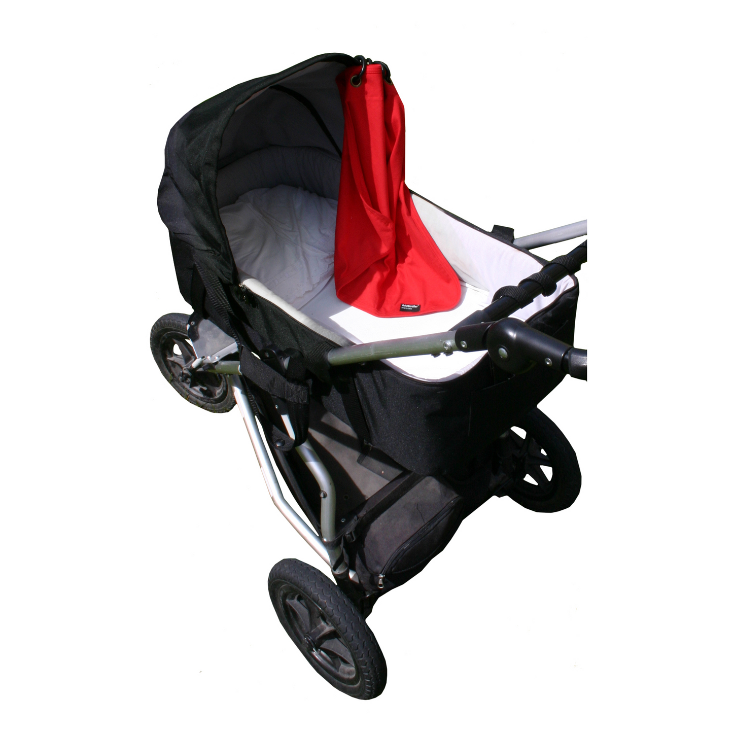 AddBaby Barnvagnsdraperi Rött